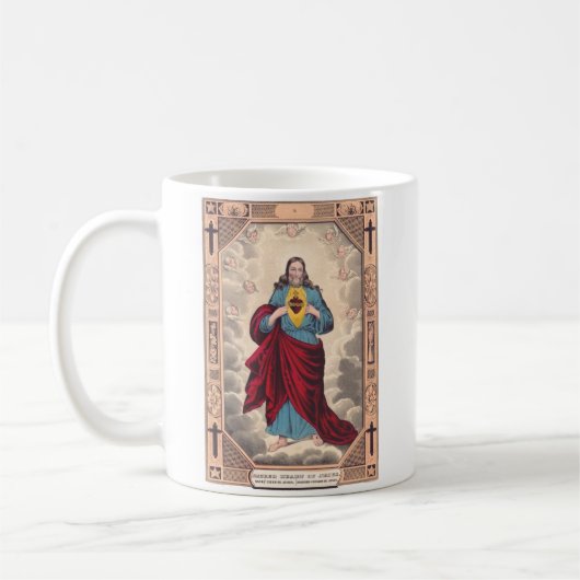 Das Heilige Herz Jesu Kaffeetasse (Links)