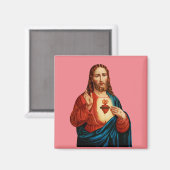Das heilige Herz Jesu Magnet (Vorderseite/Rückseite)