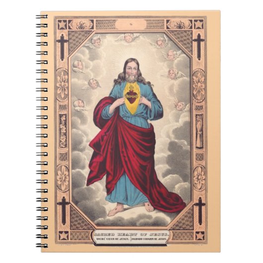 Das Heilige Herz Jesu Notizblock (Vorderseite)