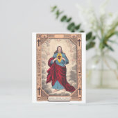 Das heilige Herz Jesu Postkarte (Stehend Vorderseite)