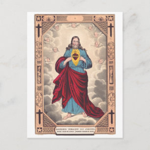 Das heilige Herz Jesu Postkarte
