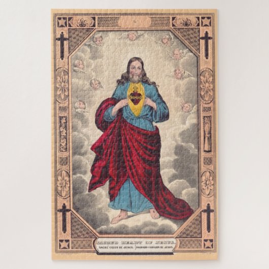 Das Heilige Herz Jesu Puzzle (Vertikal)