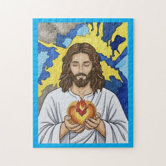 Das Heilige Herz Jesu Puzzle (Vertikal)
