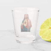 Das heilige Herz Jesu Schnapsglas (Rückseite)