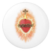 Das heilige Herz Keramikknauf (Vorderseite)