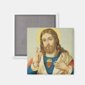 Das heilige Herz Magnet (Vorderseite/Rückseite)