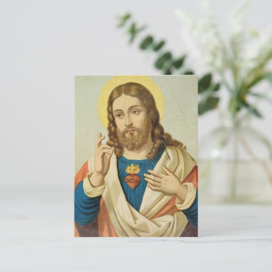 Das heilige Herz Postkarte (Stehend Vorderseite)