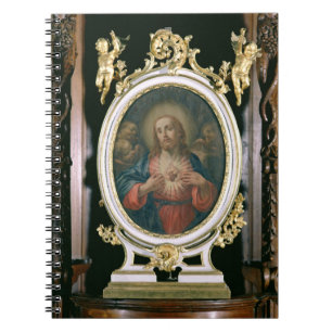 Das heilige Herz von Christus, vom Boarding Scho Notizblock