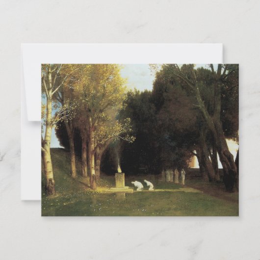 Das heilige Holz von Arnold Bocklin, Vintage Kunst (Vorderseite)