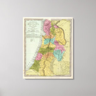 das Heilige Land von Palästina Leinwanddruck
