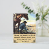 Das heilige Leben Postkarte (Stehend Vorderseite)