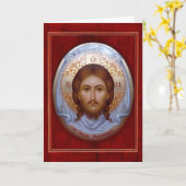 DAS HEILIGE MANDYLION - Ikonenkarte Karte (Gelbe Blume)