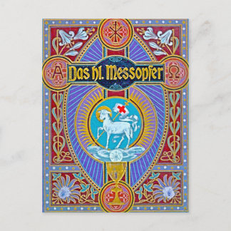 Das heilige Opfer-Messopfer Postkarte