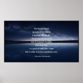 Das heilige Raumplakat Poster (Vorne)