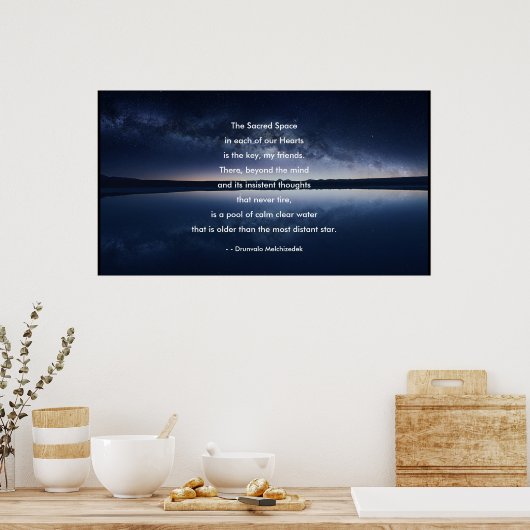 Das heilige Raumplakat Poster (Küche)