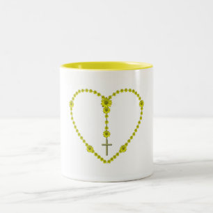 Das heilige Rosenbeet Zweifarbige Tasse