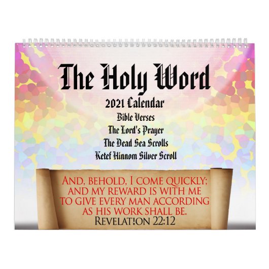 Das Heilige Wort: Christliche Schrift Personalisie Kalender (Titelbild)