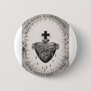 Das heiligste Herz Jesu Christi Button