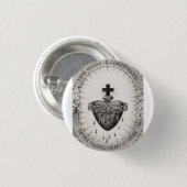 Das heiligste Herz Jesu Christi Button (Vorne & Hinten)