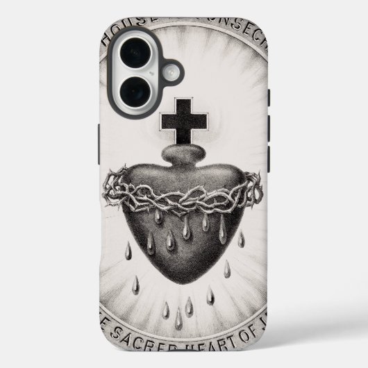 Das heiligste Herz Jesu Christi Case-Mate iPhone Hülle (Rückseite)