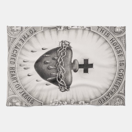 Das heiligste Herz Jesu Christi Geschirrtuch (Horizontal)
