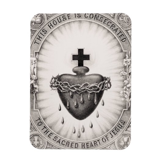 Das heiligste Herz Jesu Christi Magnet (Vertikal)