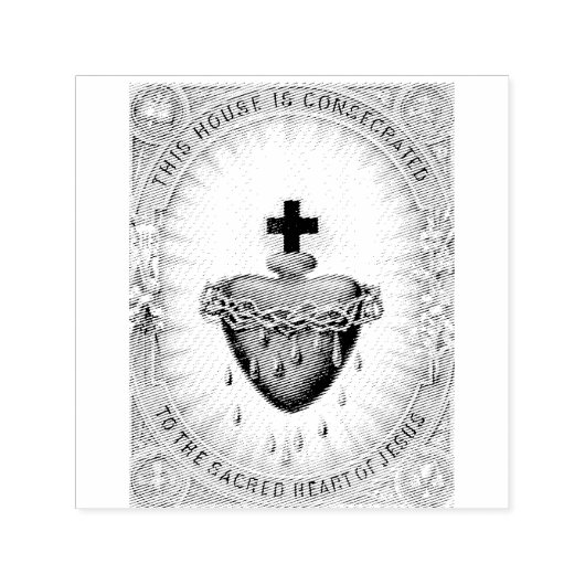 Das heiligste Herz Jesu Christi Permastempel (Design)