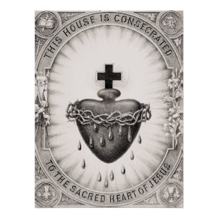 Das heiligste Herz Jesu Christi Poster