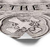 Das heiligste Herz Jesu Christi Poster (Ecke)