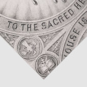 Das heiligste Herz Jesu Christi Seidenpapier (Ausschnitt)