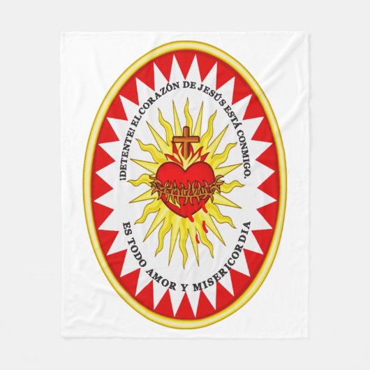 Das heiligste Herz Jesu Fleecedecke (Vorderseite)