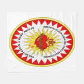 Das heiligste Herz Jesu Fleecedecke (Vorderseite (Horizontal))