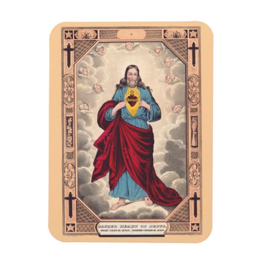Das Heiligste Herz Jesu Magnet (Vertikal)