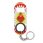 Das heiligste Herz Jesu Mini Flaschenöffner (Rückseite)
