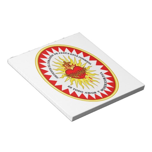 Das heiligste Herz Jesu Notizblock (angewinkelt)