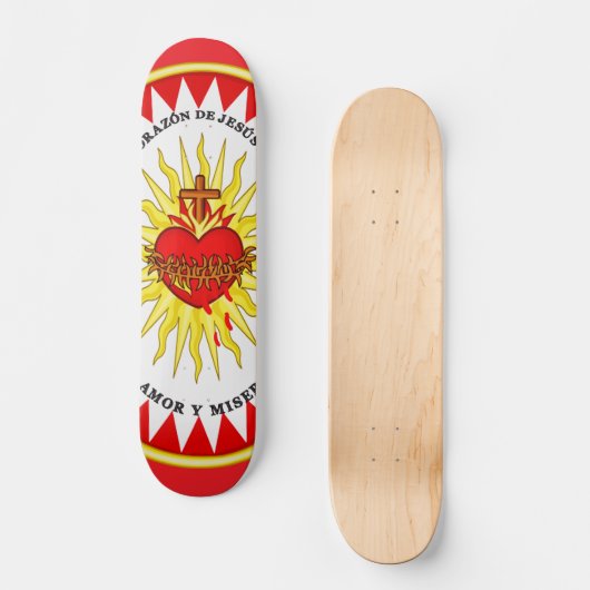 Das heiligste Herz Jesu Skateboard (Vorderseite)