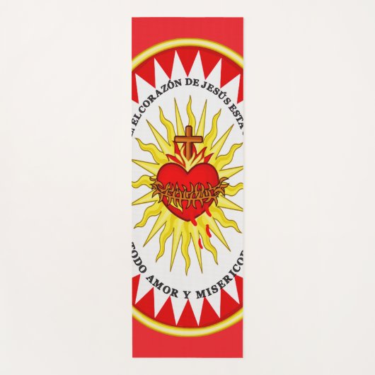 Das heiligste Herz Jesu Yogamatte (Vorderseite)
