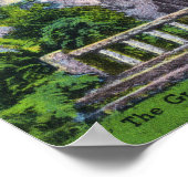 Das Heiligtum unserer traurigen Mutter Grotto View Poster (Ecke)