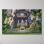 Das Heiligtum unserer traurigen Mutter Grotto View Poster (Vorne)