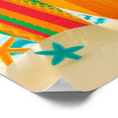 Das Heilmittel für alles ist Salzwasser Poster (Ecke)