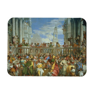 Das Heirat-Fest bei Cana, c.1562 (Öl auf Leinwand Magnet