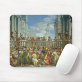 Das Heirat-Fest bei Cana, c.1562 (Öl auf Leinwand) Mousepad (Mit Mouse)