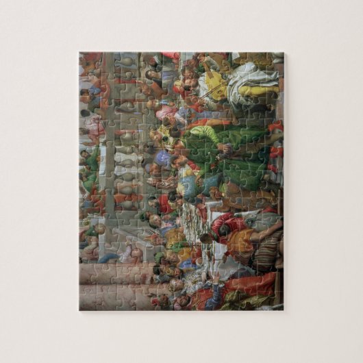 Das Heirat-Fest bei Cana, Detail des Festlich Puzzle (Vertikal)