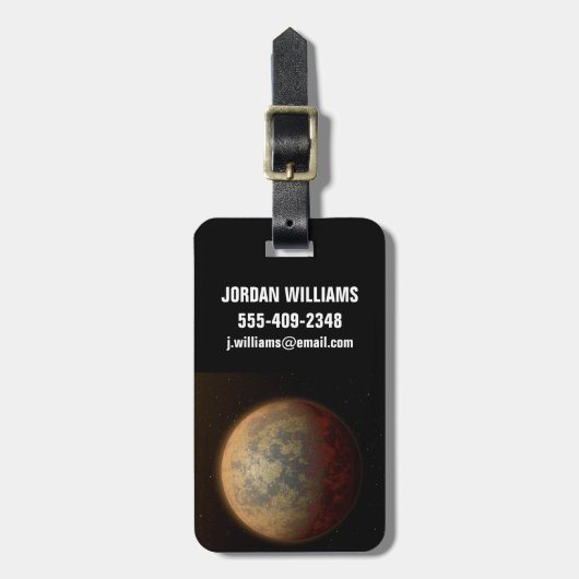 Das heiße Rocky Exoplanet hatte 219134 B. Gepäckanhänger (Vorderseite vertikal)