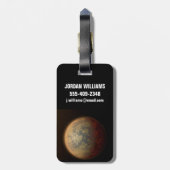 Das heiße Rocky Exoplanet hatte 219134 B. Gepäckanhänger (Rückseite vertikal)