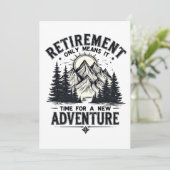 Das heißt, es ist Zeit für ein neues Abenteuer Einladung (Stehend Vorderseite)