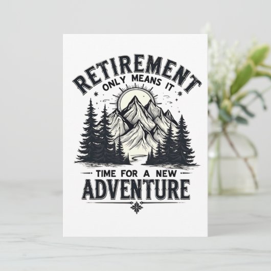 Das heißt, es ist Zeit für ein neues Abenteuer Einladung (Stehend Vorderseite)