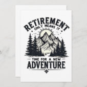 Das heißt, es ist Zeit für ein neues Abenteuer Einladung (Vorne/Hinten)