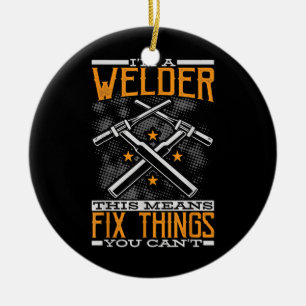 Das heißt, ich repariere Dinge, die man nicht kann Keramik Ornament