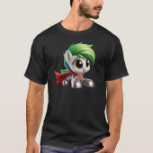 Das heldenhafte Pony mit strahlenden Farben. T-Shirt (Vorderseite)